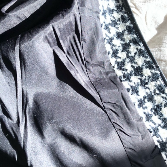 Cache jacket. Houndstooth with black leather - Picture 9 of 9